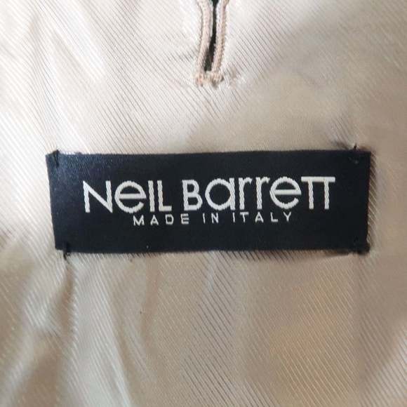 NEIL BARRETT Chest Camel Solid Wool Notch Lapel Sport Coat - Picture 6 of 6